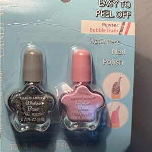 Kids Nail Polish Set - Gray and Pink